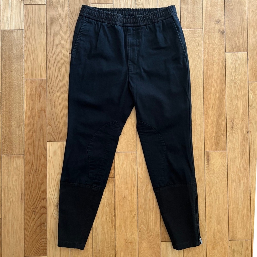 GUCCI Military Drill Pants Ankle Zip Slim Fit Tapered Leg Elastic Waist Mens 30